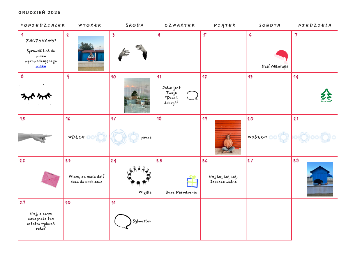 Zdjęcie kalendarza uważności – podgląd 1