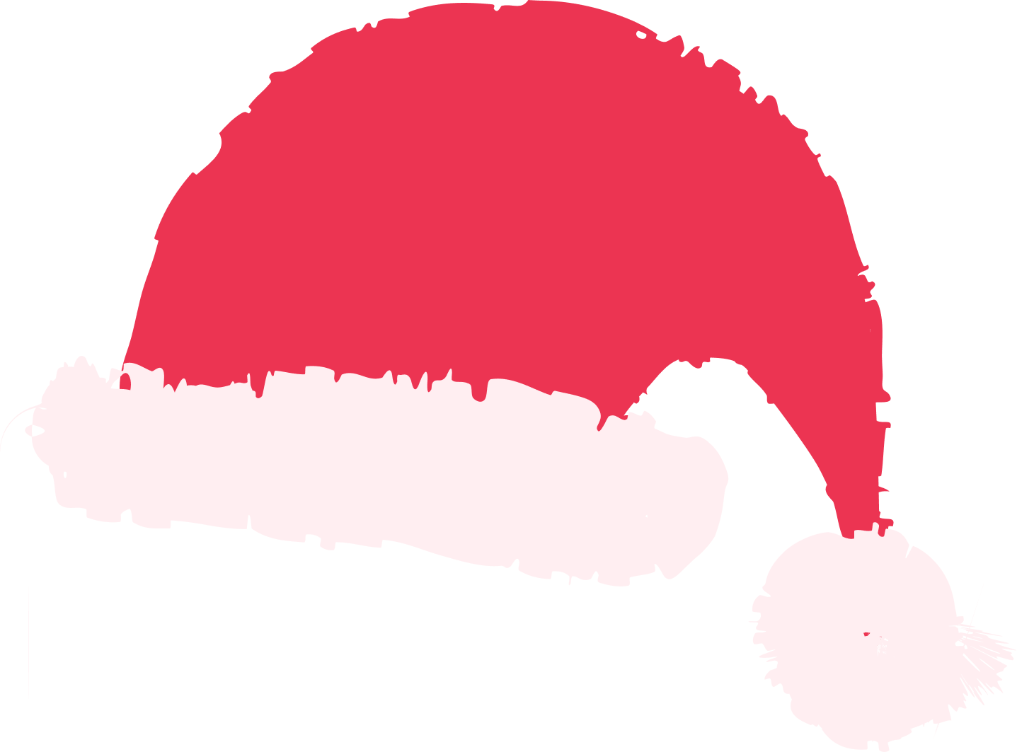 Biało-czerwona ikona czapki Mikołaja